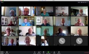 First weekly meeting using the Zoom platform.